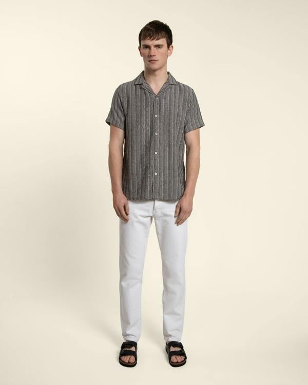 Larsson & Co Twill Textured Short Sleeve Shirt