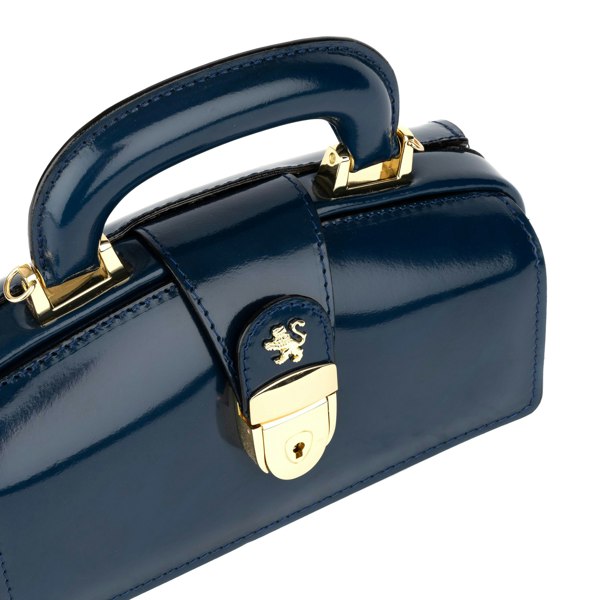 Embassy London Gazelle Mini - Navy - Women’s mini leather top handle & crossbody bag