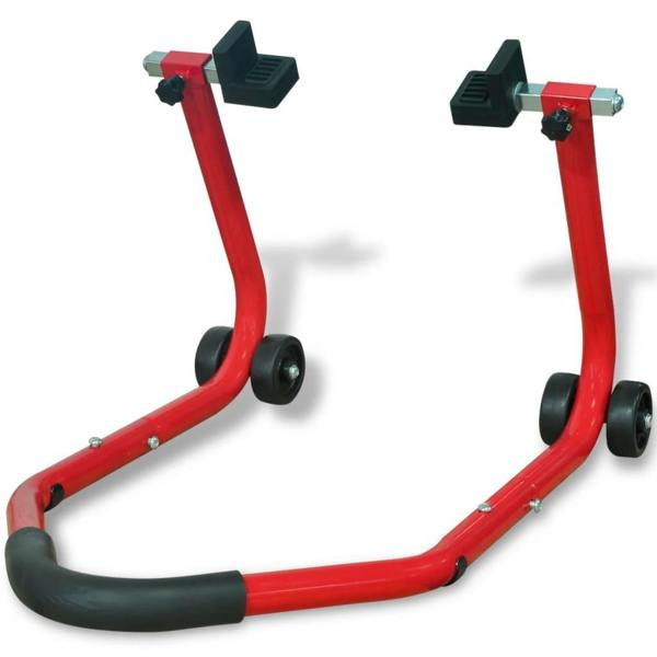 Berkfield Motorcycle Rear Paddock Stand Red