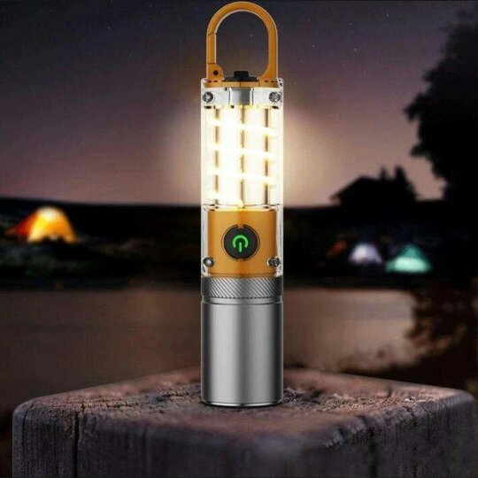 Havendro Super Bright Rechargeable USB LED Camping Flashlight Telescopic Torch Lamp Tool