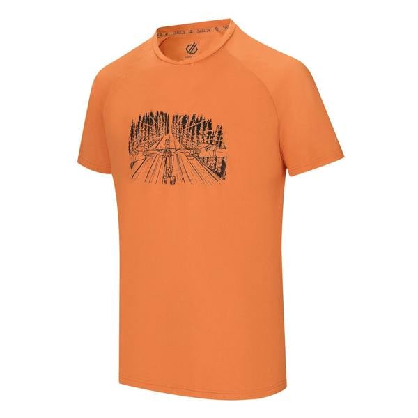 Dare 2B Mens Tech II Trees T-Shirt - Burnt Orange - 