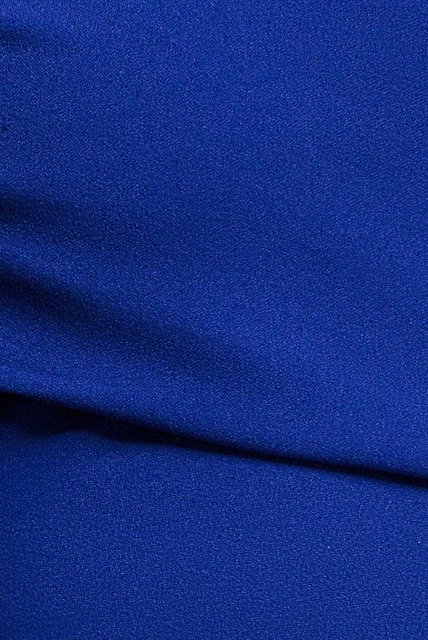 Pleated Bardot Wrap Mermaid Maxi Dress - Royal Blue DR5289