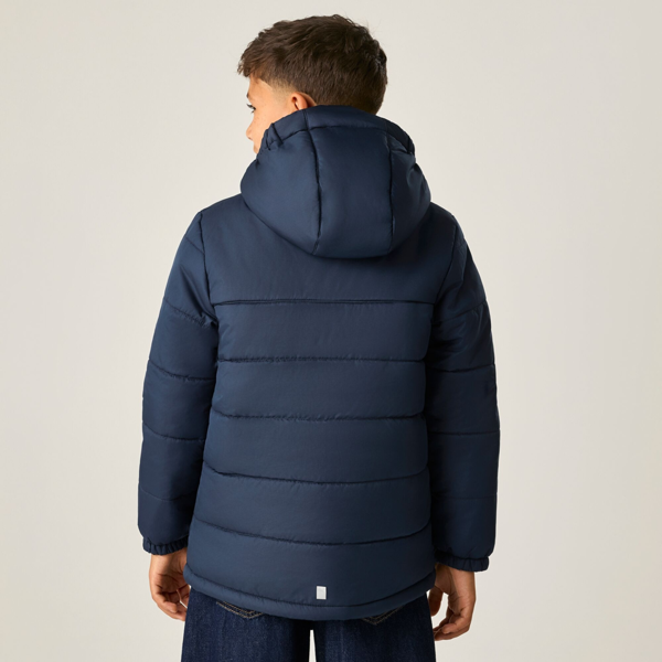 Regatta Kids Lofthouse Plain Padded Jacket - Navy/Wild Lime