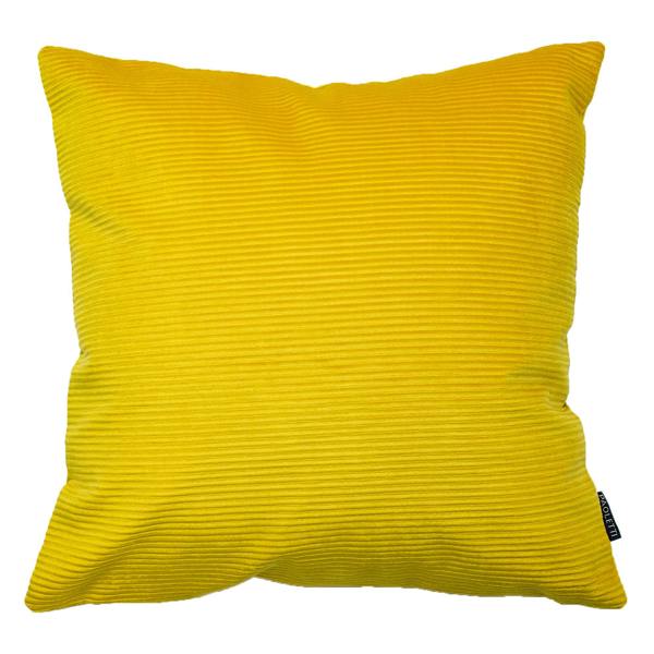Riva Home Munich Reversible Corduroy Cushion Cover - Ceylon Yellow - 