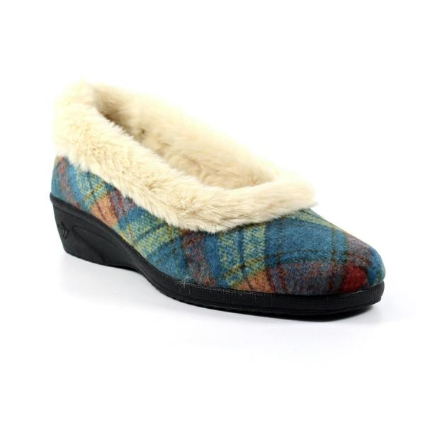 Lunar Womens/Ladies Hoxton Slippers - Blue - 