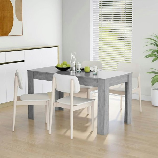 Berkfield Dining Table Concrete Grey 140x74.5x76 cm Engineered Wood