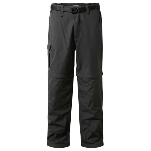 Craghoppers Mens Kiwi Convertible Trousers - Black Pepper - 