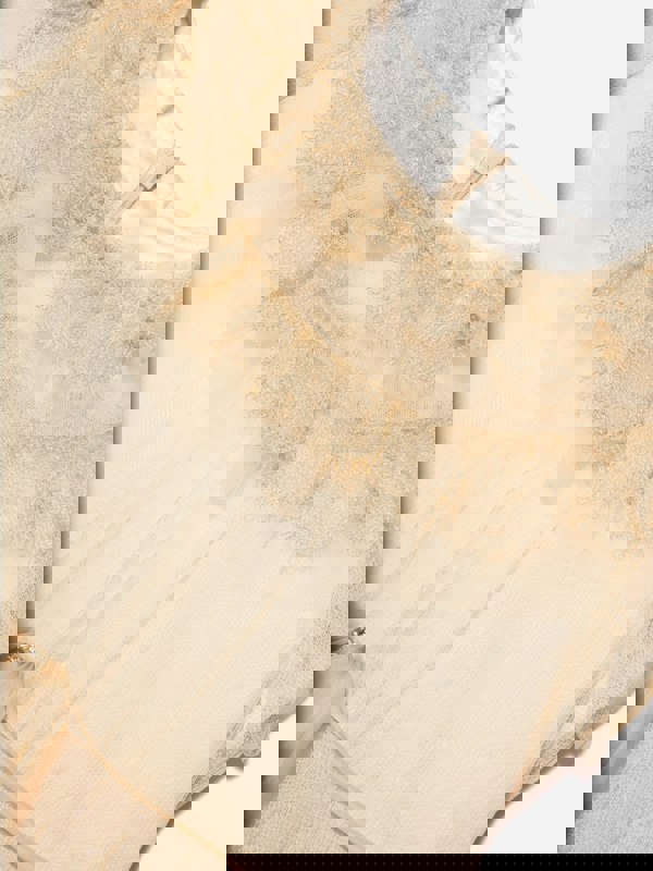 Marchesa Girls Trimmed Plumetis Tulle Gown in Cream