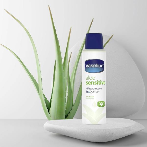 Vaseline 6x of 150ml Vaseline Proderma Anti Perspirant Deodrant, Aloe Sensitive Skin Care