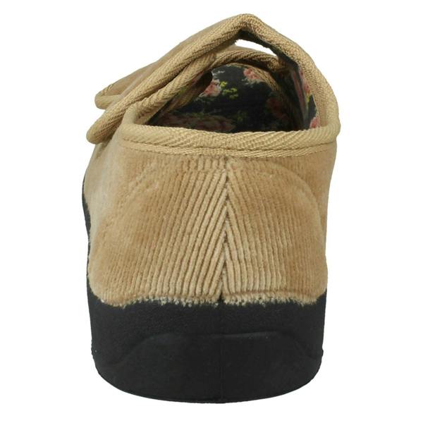 Four Seasons Ladies Four Seasons Floral Lined Slippers Mary