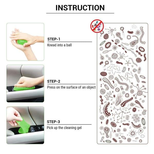 ULTRICS Dust Cleaner Gel Putty, Soft Flexible Cleaning Kit for Keyboards, Laptops, Car Vents and Electronics