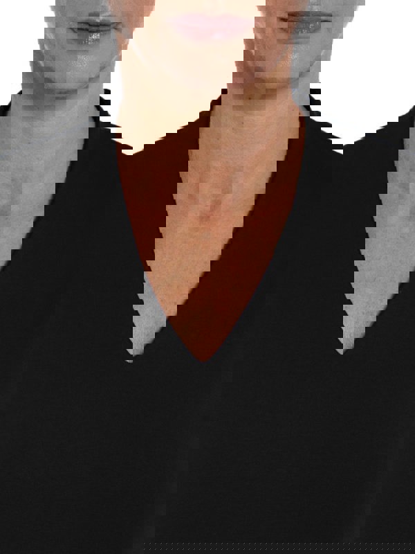 PennyPlain High Back V-neckline Dress - Black