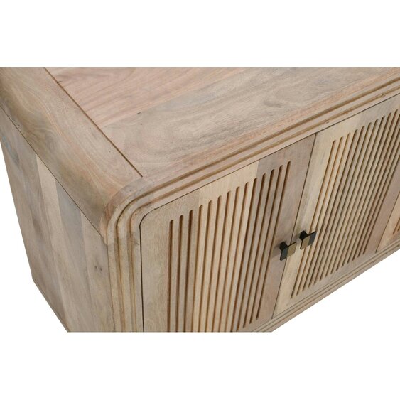 Wyld Haus Arizona Carved Natural Mango Wood 4 Door Sideboard