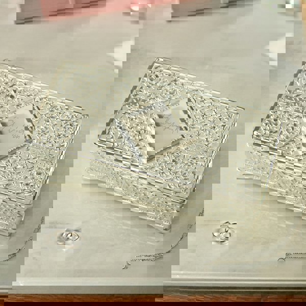 Personalised Memento Company Personalised Silver Plated Jewellery Box