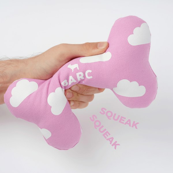 Barc London Cloud Squeaky Dog Bone Toy
