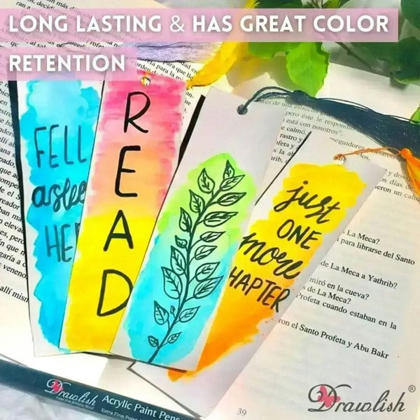 Acrylic pens for painting with great color retention
