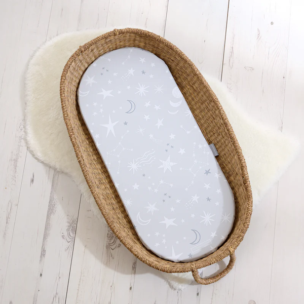 The Tiny Bed Company Basket Changing Mat - Shiloh Skies