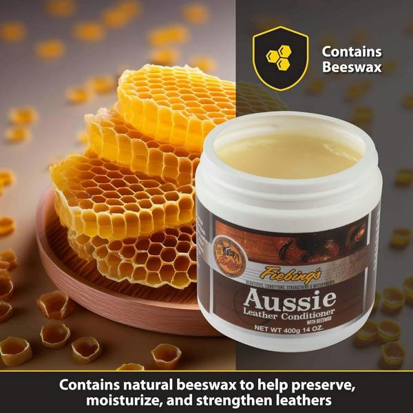 Fiebing's Aussie Leather Conditioner - Heavy Duty Weather Protection 14oz