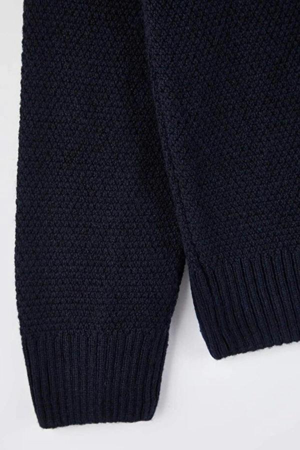 WOVCOR Regular Polo Collar Buttoned Men's Sweater