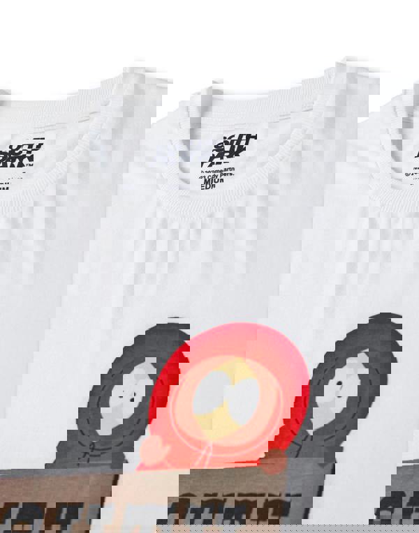 South Park Mens Black Front Character Top and All Over Print Bottoms Short Sleeve Long Leg Pyjama Set