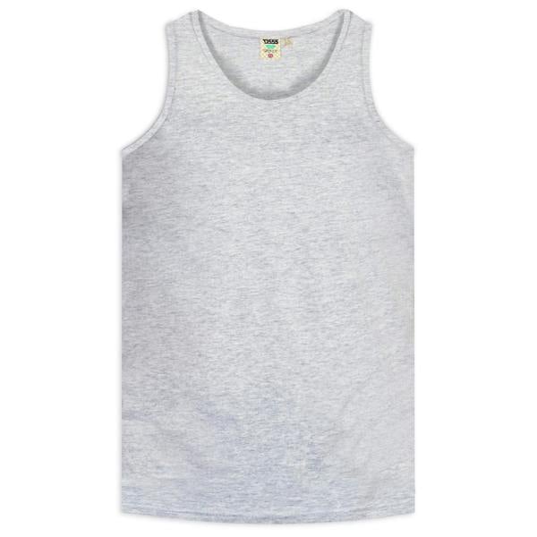 Duke Mens D555 Fabio Kingsize Tank Top - Grey Melange