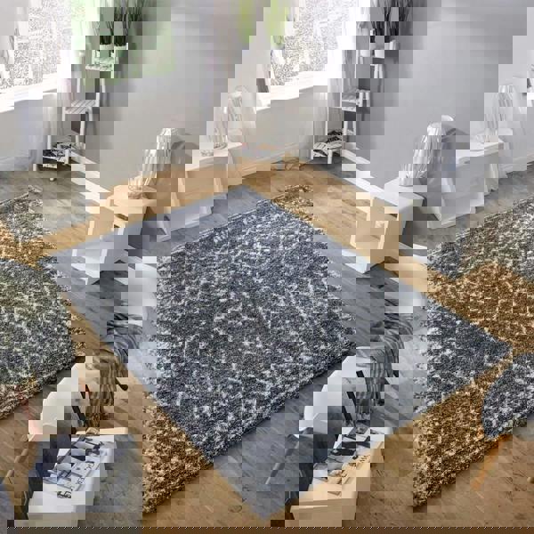 Asiatic Alto AL05 Grey Shaggy Rug