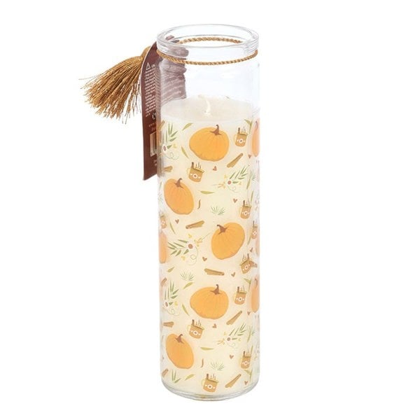 Serano Pumpkin Print Tube Candle