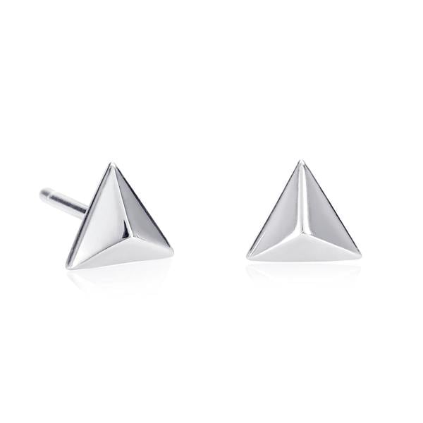 namana 925 Sterling Silver Triangle Stud Earrings for Women