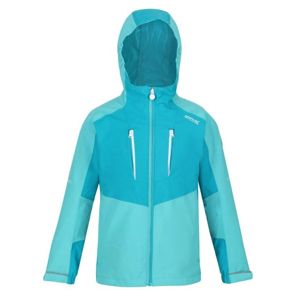 Regatta Childrens/Kids Highton III Waterproof Jacket - Turquoise/Enamel