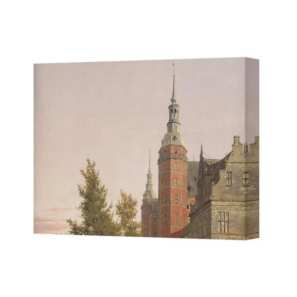 Benjamin Tate Design Vintage Historic Brick Tower Cityscape Canvas Wall Art Print