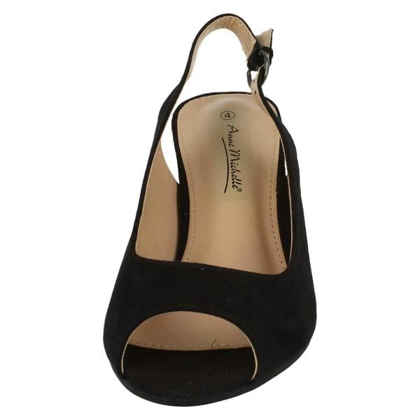 Anne Michelle Ladies Anne Michelle Peep Toe Sling back Heels