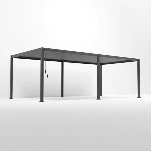 Ocean Designs Tivoli 8m x 3.6m Grey Frame Free Standing Pergola