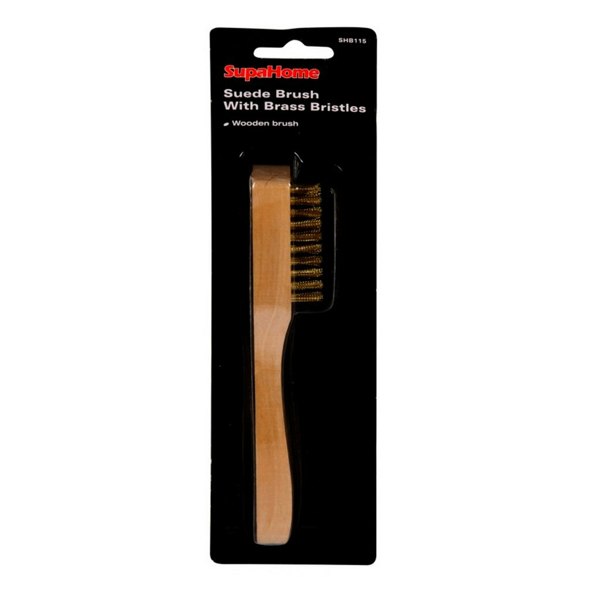 SupaHome Suede Shoe Brush - Beige/Brown