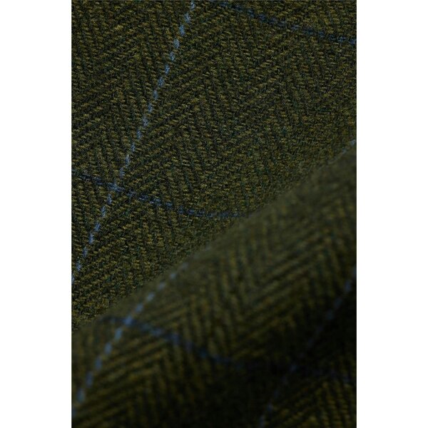 Antique Rogue Tailored Fit Hooper Green and Blue Check Jacket