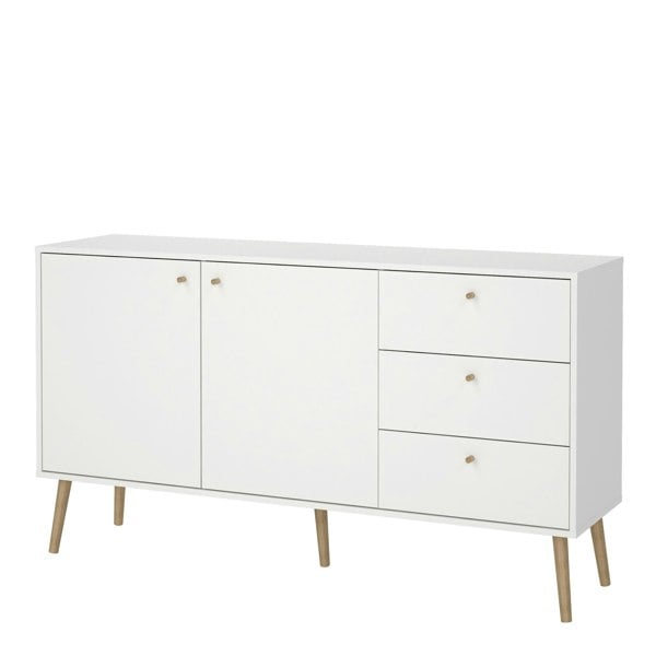 Furniture To Go Cumbria Sideboard 2 Doors + 3 Drawers White
