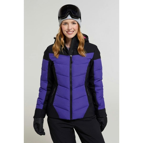 Mountain Warehouse Womens/Ladies Resort RECCO Padded Ski Jacket - Purple