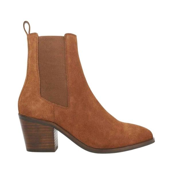 Dune London Womens/Ladies Pasil Leather Block Heel Boots - Tan - 