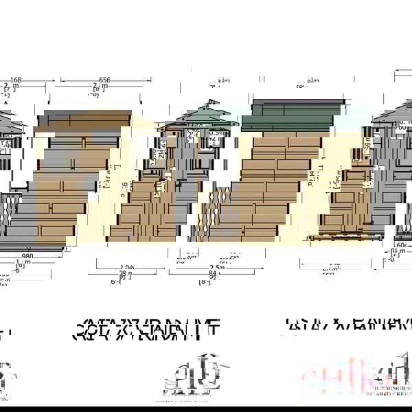Shire Casita + Verandah 7x9 12mm interlock Clad wooden Shed - Best Shed