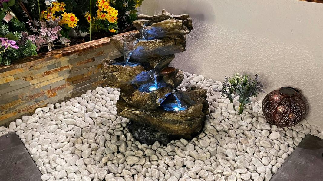 Tranquillity Water Features 5 Tier Wood Cascade Woodland Water Feature