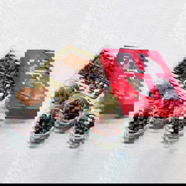 Assorted Chocolate Covered Mixed Fruit and Nut Luxury Gift Box, Palm Oil Free, 390g