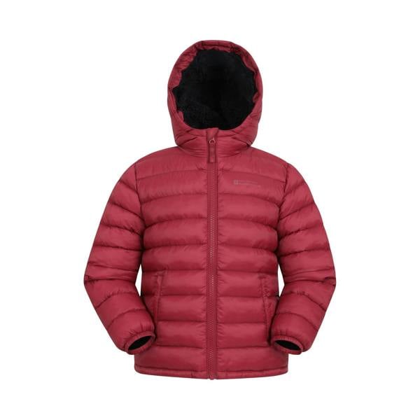 Mountain Warehouse Childrens/Kids Seasons Faux Fur Lined Padded Jacket - Rust - 
