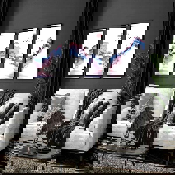 Japanese landscape paintings | set of 3 framed wall art