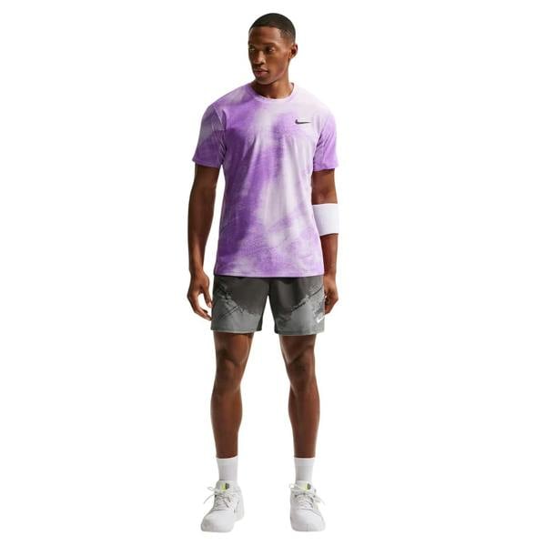 Nike Mens Court Slam Dri-FIT Performance T-Shirt - Violet/Black - 