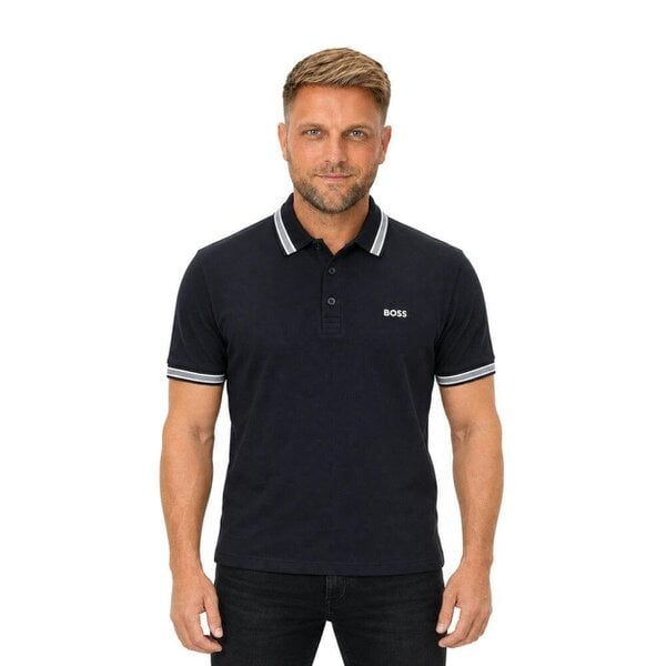 BOSS Paddy Piqué Polo Shirt Dark Blue