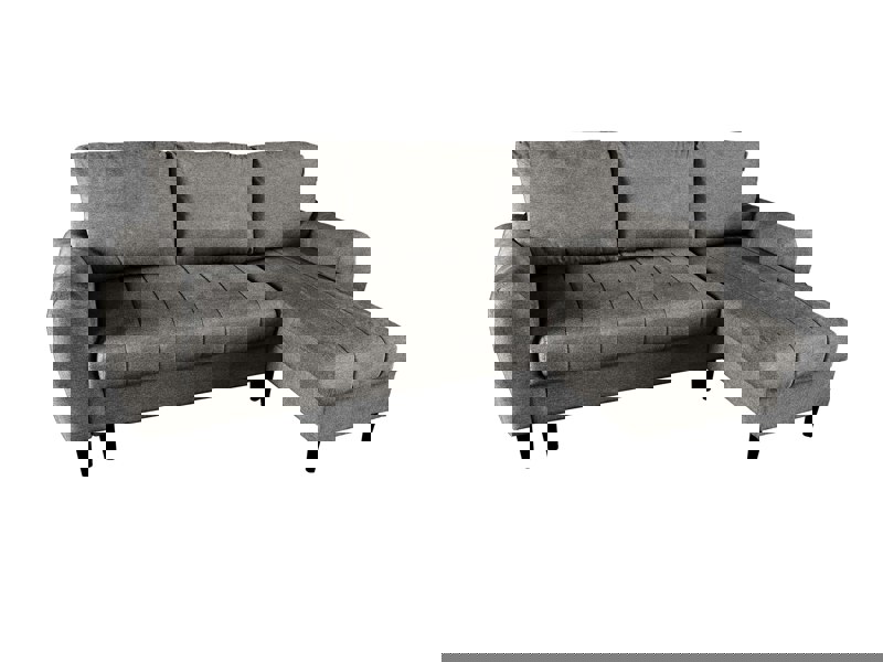 DS Living Sienna 3 Seater Left Hand Facing Storage Sofa Bed in Grey, Silver or Beige