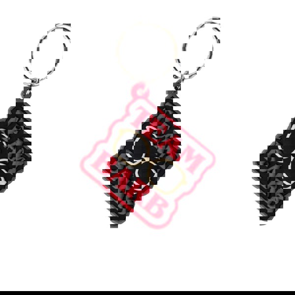 Stranger Things Team Barb Rubber Keyring - Black/Red