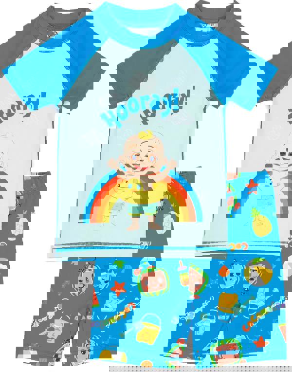 Cocomelon Boys Blue Jj 2 Piece Swim Set