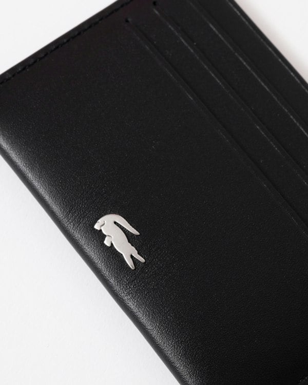 Lacoste Credit Card Holder And Key Ring Gift Box - Noir KR Croc Sinope R66