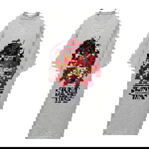 Stranger Things Womens Players T-Shirt - Athletic Heather