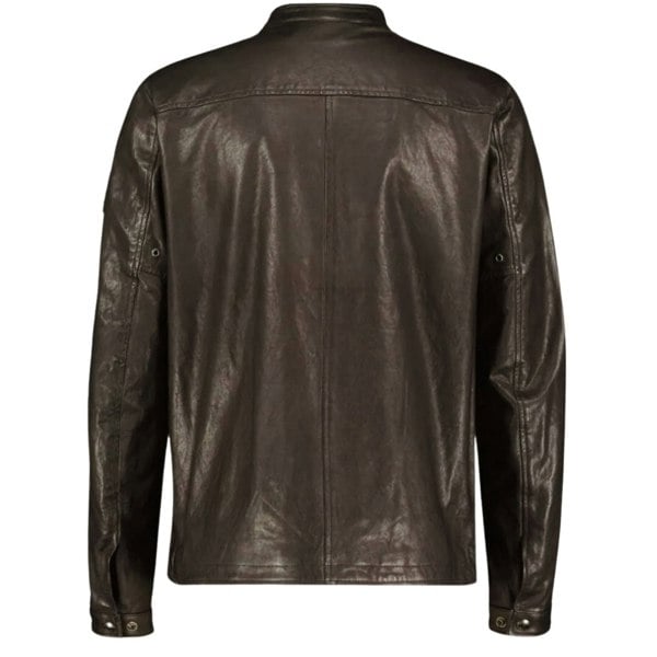 Belstaff Raceway Dark Brown Leather Jacket M